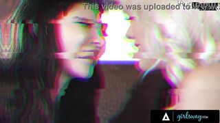 GIRLSWAY - Tiny Vanna Bardot's Snatch Gets Oiled Up Outside By Sexy Resort Masseuse Jasmine Sherni