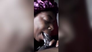 Black ebony honey oral pleasure-sex bbc sloppy