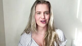 Golden-haired floozy Wisconsin Tiff tells all about her gangbangs and screwing mature lads