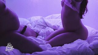 Holiday slutty pair bang and cum on chest and 69