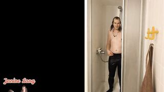 Showers in Leather Outfit