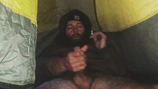 Steaming sexy smoke in my tent
