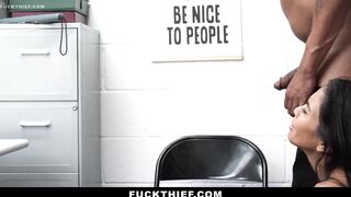 Store Thief Jada Gets Caught and Get to Endure a Hardcore Lesson in Compliance - Fuckthief