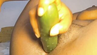 It was morning I took a precious cucumber and I insert my snatch