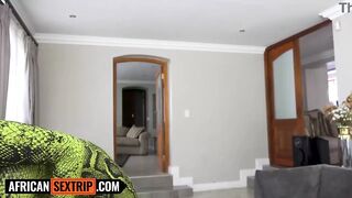 BIGGEST NATURAL BAZOOKAS 18yo Black Whore Twat Stretched In Interracial Hookup