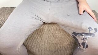 Massive schlong cum in panties hands free compilation