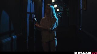 Cute Tiny Blond Gal Nata Gold Facefucked by Sexually excited Real Life Shemale hentai Tranny Amirah - It Follows Parody