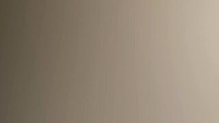 Blond with large bazookas rubs herself on her soaked cleft