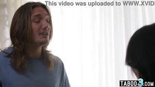 Nasty oriental stepsis orders her stepbrother to taboo screw her