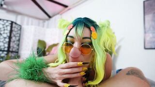 Duet gets Her Unfathomable Mouth Taut Vagina and Biggest Melons Banged - Cosplay - Little