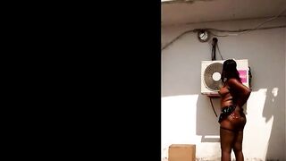 Elvie Concupiscent with a ebony mini petticoat - introduction