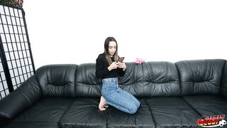 GERMAN SCOUT - Tiny Lalin girl Teen Priscila Belini with flawless Melons Pick Up for Casting Bang