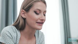 Supermodel Tiffany Tatum gets screwed hard by grandpapa Hans and gets the full load of cum on her face!