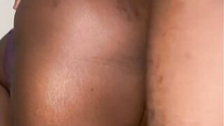 Black obese mother i'd like to fuck takes on hard bbc.