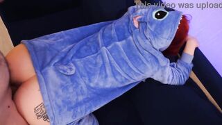 drilled a redhead right in her pajamas