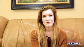 Lusty Ginger Keaton Finger Bangs Her Vagina To Give A Unfathomable BJ!