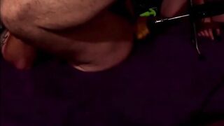 fastened up butt slapping and large vibrator screwing with a screwing machine by mastix