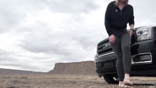 Side of the Road Public Restroom and Hotel Door Open