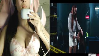 SHEMALE HENTAI TRANNY React- Reacting to Sexy T-girl Getting her Schlong Suck