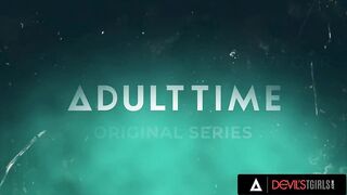 DEVILS T-GIRLS - Breathtaking Breasty Trans Gracie Jane Bangs With Cute Brunette hair Teen Aften Opal