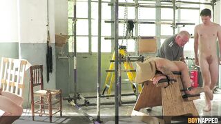 Boynapped - Taskmaster Doms And 3 Twinks Part three: Twinks Shoved Gap