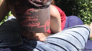 Oral from a hawt student in nature (clip two)