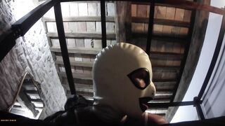 Laura on Heels amateur 2021 fastened up on a daybed, deepthroat and oral-sex creampie