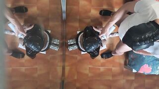 mother I'd like to fuck in hot clothing, nylons and high heels banged in the throat and doggystyle with reiterated org