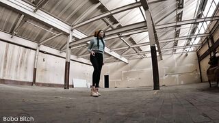 I Left my Raiment BEHIND and SQUIRTED! - Public Nudity Warehouse Dare