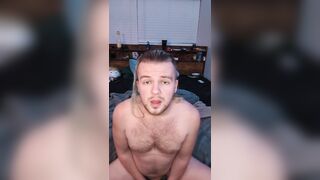 Indecent Talk as I jerk my big knob