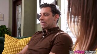 MyPervyFamily - Rissa’s Large Boobs Bounce as This babe Ditches the Rubber!