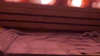 Stranger twink sucked large ramrod in sauna