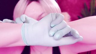 ASMR with nitrile gloves fetish.