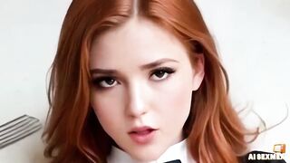 Banging youthful stepmom at home on Christmas Day - sexy cunt climax and large booty anal - Virtual Sex [AI]