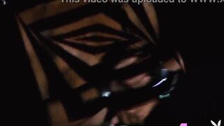 Hawt ebony mother I'd like to fuck posing in white underware and naked consummate round butt