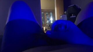 Blinds Up, Door Open! Masturbating During the time that the Cars Go By!