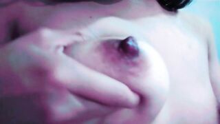 Pressing my teats, I wanna feel joy