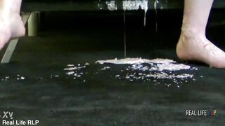 Real Life Porno 82: Novella Night - Anal drilling and Milk Christmas Hard Sex.