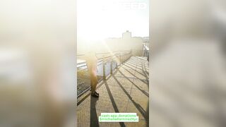 LATIN CHICK SOLO COSPLAY STRIPPED OUTSIDE WALKING AROUND