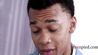 Short Black WIth Large Boobs Asks Her Stepbro To Be Her 1st - TeenPied