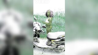 PUBLIC FOREST JUNGLE SNOWING PARODY THIS BABE HULK GREEN EXOTIC ROLE PLAY