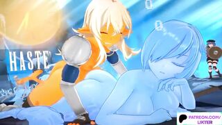 FUTA SLIME SCREW AND CREAMPIE SHEMALE HENTAI IN THE DUNGEON