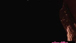 Breasty big beautiful woman older redhead mother I'd like to fuck disrobes stripped in public and exposes her giant bazookas