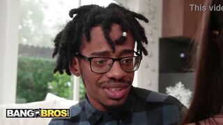 BANGBROS - Josie Tucker And Her Breasty Stepmom Natasha Admirable Turn Christmas Into A Steamy Fuckfest