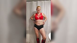 LALIN GIRL,CUTE,SOLO FEMALE,EBONY AND RED,HOT,GLAD