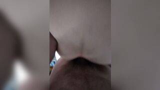 Bent over fuckmeat gets her booty used