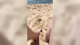 big beautiful woman step mama mother I'd like to fuck foot fetish wrinkles soles and lengthy toes in the sand