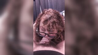 Cumdump sucks my jock in advance of I make her ride me with her booty