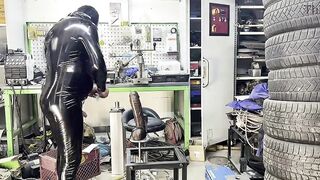 Garage Gimp Banging machine Bam Sextoy 7.6 cm 40cm Lengthy monster