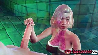 Hitomi with in Fishnet Body at the Pool - CG Animation Featuring Oral pleasure & Tugjob Rod Stimulation in Water, and Deepthroat Ending with Face Cum In Hottie Choose two